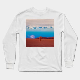 Just A Call Away - Surreal/Collage Art Long Sleeve T-Shirt